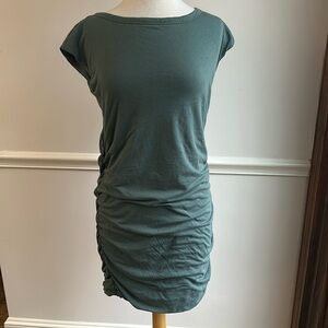 GAP maternity mini Dress Green Cotton  Short sleeve Small EUC